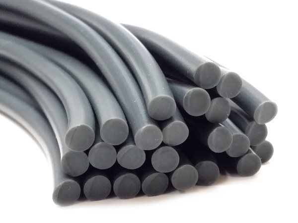 Plastic welding rods PVC-P flexible 4mm Round Gray 25 rods | az-reptec